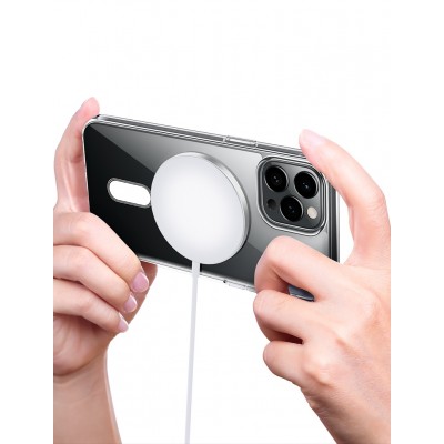 Dėklas iPhone 15 Plus magnetinis MAGSAFE (skaidrus)