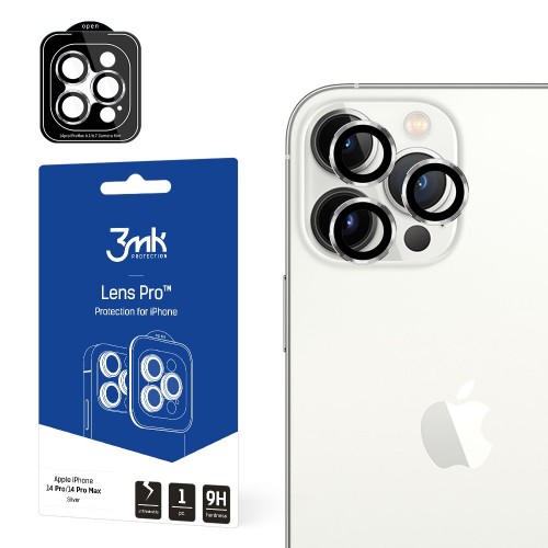 iPhone 14 Plus kameros apsauga 3mk (sidabrinė)