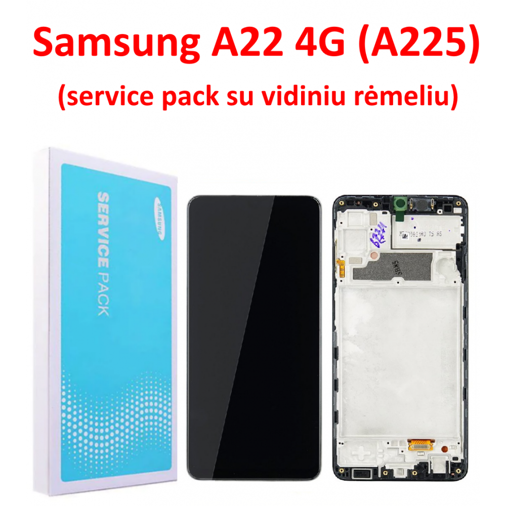 Samsung A22 4G ekranas Originalus (Service Pack)