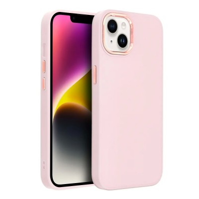 Dėklas iPhone 16 Pro "FRAME" (šviesiai rožinis)