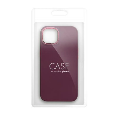 Dėklas iPhone 16 Pro Max "FRAME" (tamsiai raudonas)