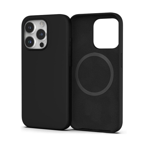 Dėklas iPhone 16 Pro Max Mag Silicone (juodas)