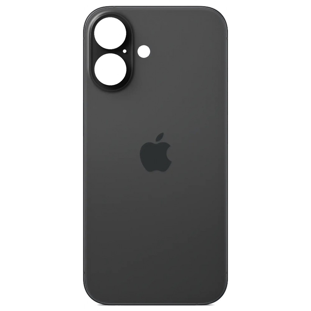 iPhone 16 Plus juodas galinis dangtelis