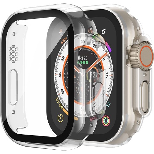 Apple Watch 41mm LCD apsauginis stikliukas / dėklas skaidrus