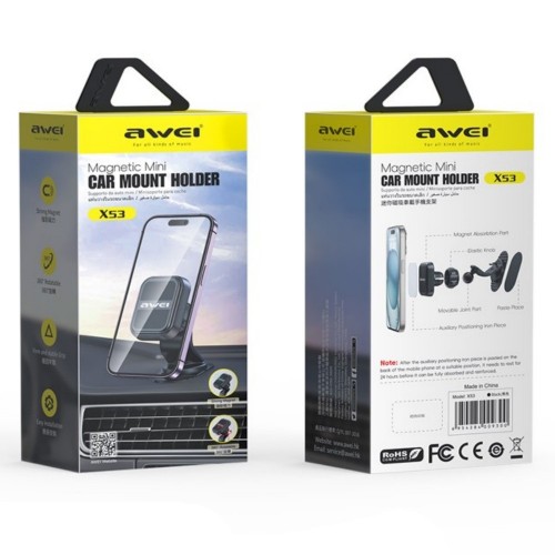 Automobilinis telefono laikiklis Awei X53 Magnetic