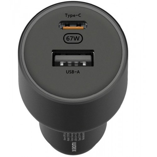 Automobilinis įkroviklis Xiaomi 67W (USB + USB-C) juodas