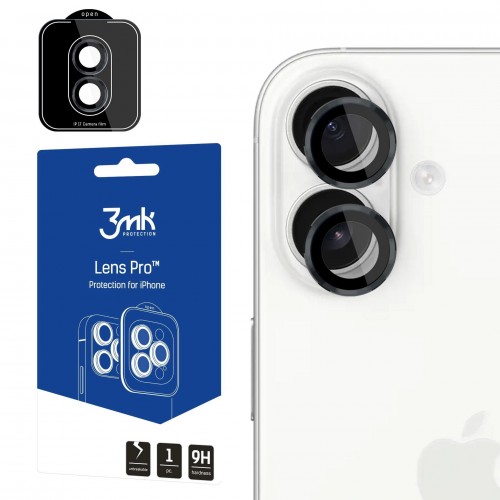 iPhone 17 kameros apsauga 3mk juodas