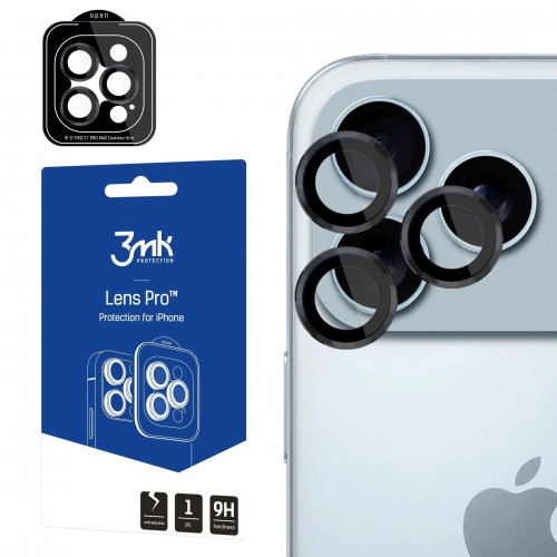 iPhone 17 Pro Max kameros apsauga – 3mk Lens Protection Pro