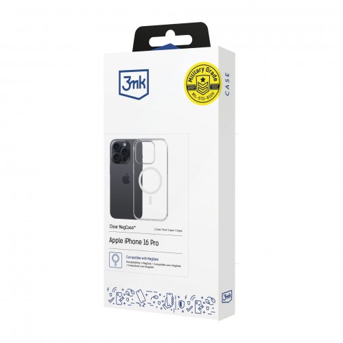 iPhone 17 Air dėklas 3mk Clear MagCase