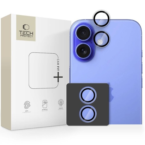 iPhone 17 kameros apsauga Tech-Protect CamRing Fit+ skaidrus