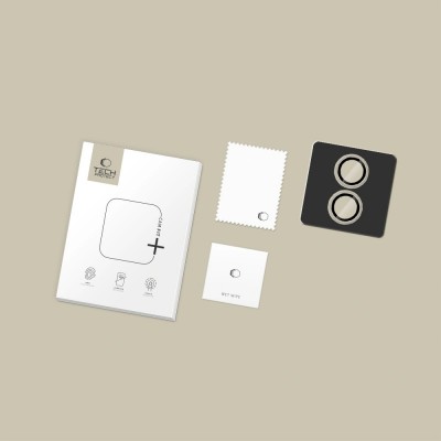 iPhone 17 kameros apsauga Tech-Protect CamRing Fit+ skaidrus
