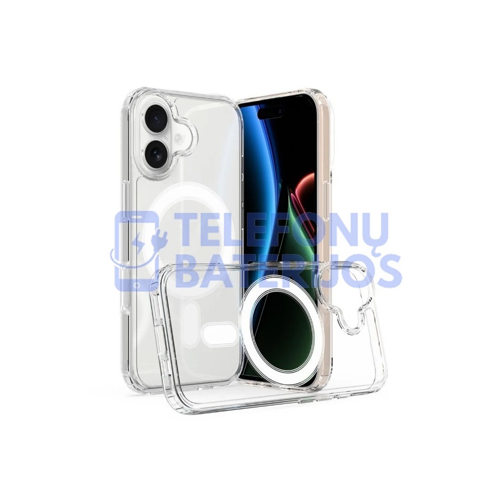 iPhone 17 dėklas Clear MagSafe Case skaidrus