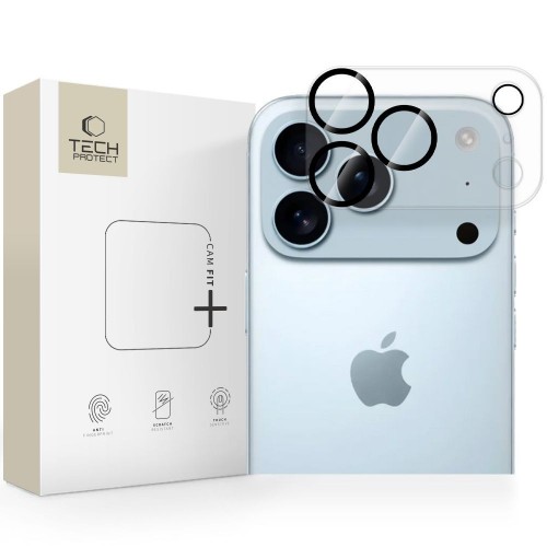 iPhone 17 Pro kameros apsauga Tech-Protect Cam Fit+ skaidrus