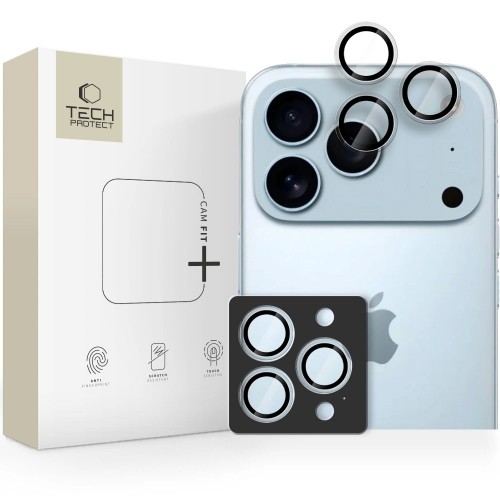 iPhone 17 Pro Max kameros apsauga Tech-Protect CamRing Fit+ skaidrus