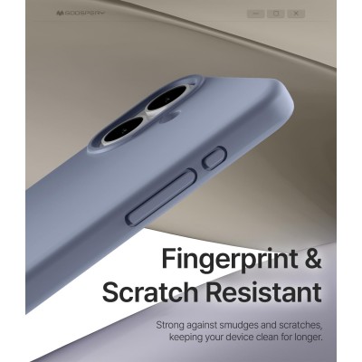 iPhone 17 dėklas Mercury Pure MagSafe Silicon Case levandos pilka