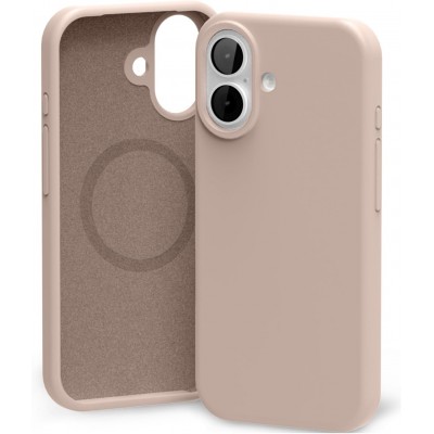 iPhone 17 dėklas Mercury Pure MagSafe Silicon Case rožinio smėlio