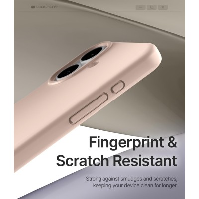 iPhone 17 dėklas Mercury Pure MagSafe Silicon Case rožinio smėlio