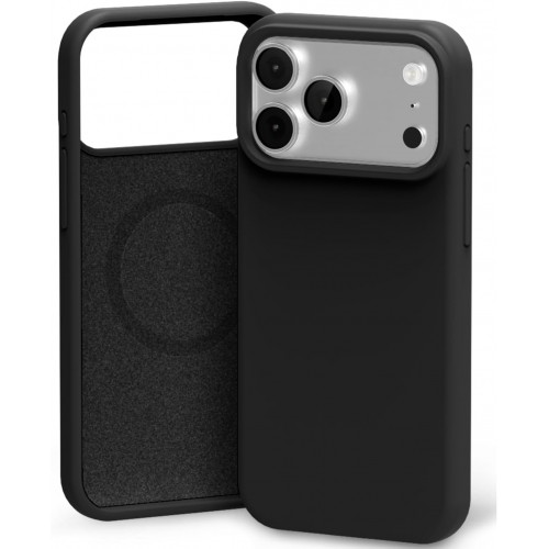 iPhone 17 Pro dėklas Mercury Pure MagSafe Silicon Case juodas