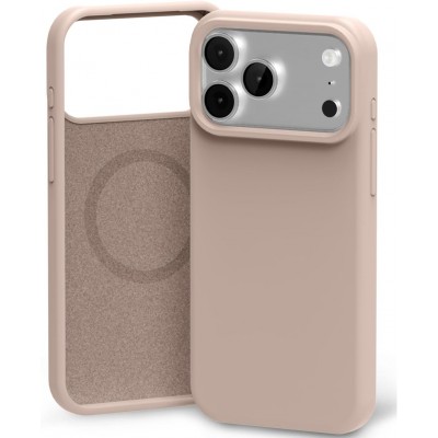 iPhone 17 Pro Max dėklas Mercury Pure MagSafe Silicon Case rožinio smėlio