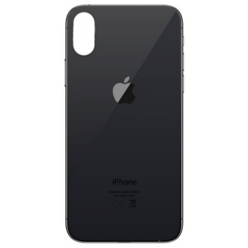 iPhone Xs galinis stiklas juodas (baterijos dangtelis)