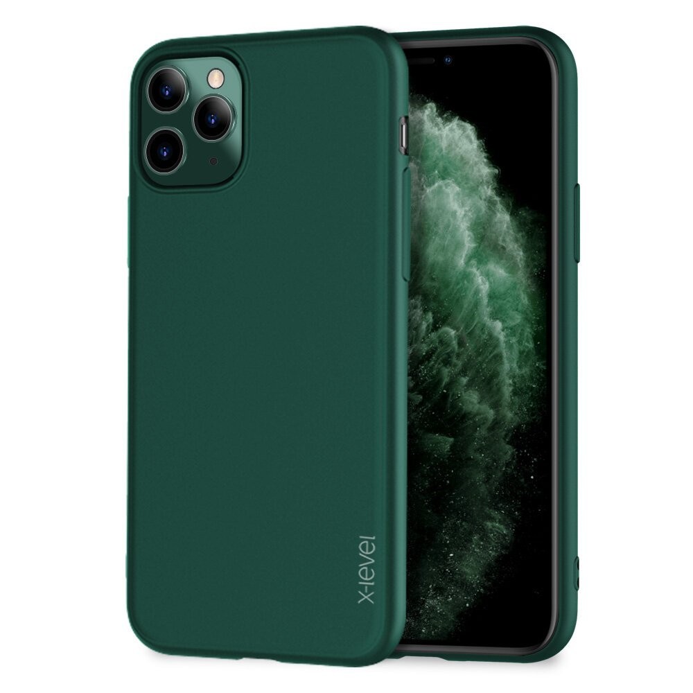 iPhone 11 dėklas X-Level Guardian tamsiai žalias