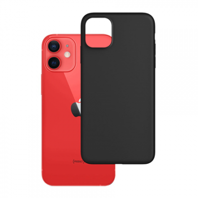 Dėklas iPhone 13 mini "3MK Matt Case" (juodas)