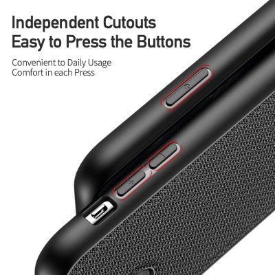 Dėklas iPhone 11 Pro "Dux Ducis Fino" (juodas)