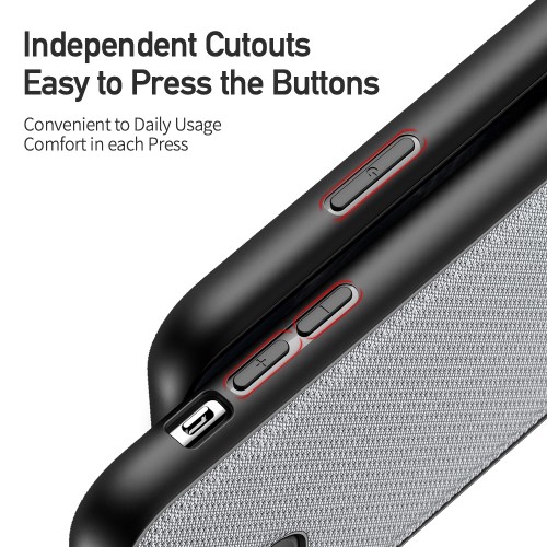 Dėklas iPhone 11 Pro Max "Dux Ducis Fino" (pilkas)