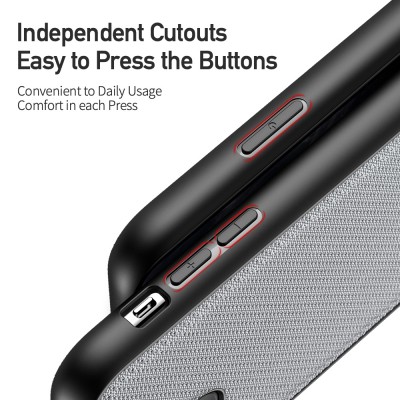 Dėklas iPhone 11 Pro Max "Dux Ducis Fino" (pilkas)