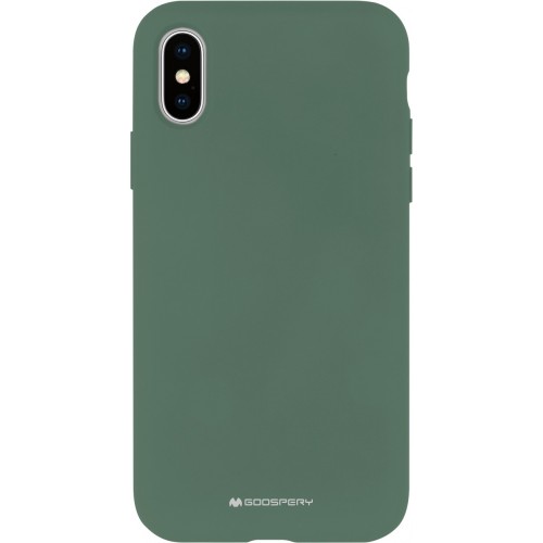 Dėklas iPhone 12 Mini "Mercury Silicone" (žalias)