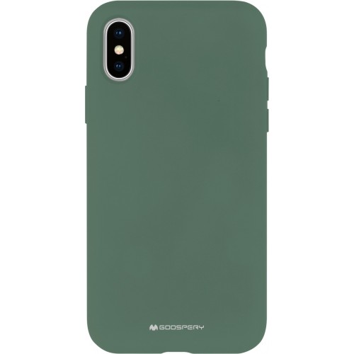 Dėklas iPhone 12 / 12 Pro "Mercury Silicone" (žalias)