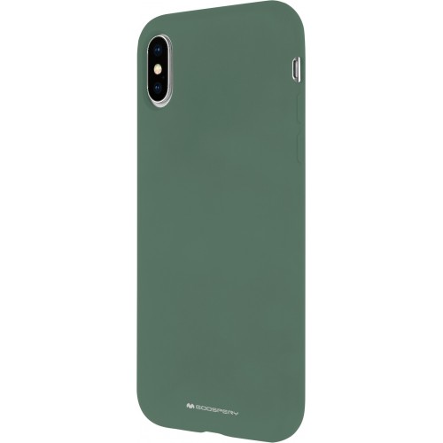 Dėklas iPhone 12 Pro Max "Mercury Silicone" (žalias)