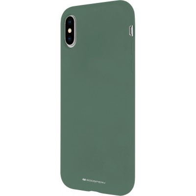 Dėklas iPhone 12 Pro Max "Mercury Silicone" (žalias)