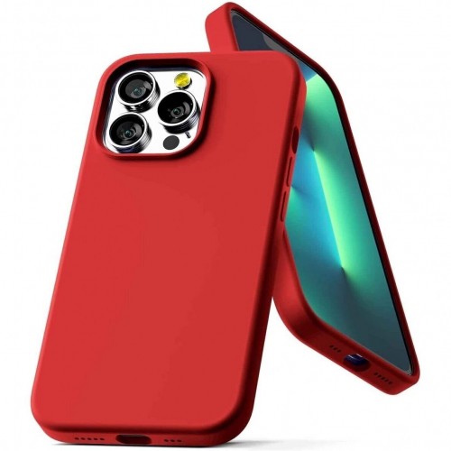 Dėklas iPhone 13 Pro "Mercury Silicone" (raudonas)