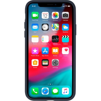 Dėklas iPhone 14 Pro "Mercury Silicone" (tamsiai mėlynas)