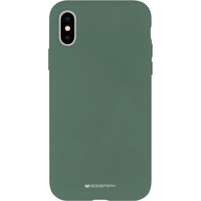 Dėklas iPhone 14 Pro "Mercury Silicone" (žalias)